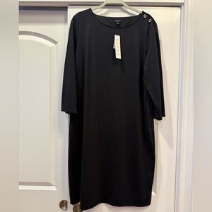 New with tags Talbots Black 3/4 Sleeve Dress